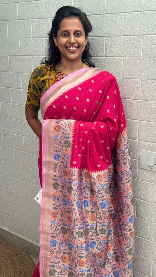 Soft Tussar Paithani Saree
