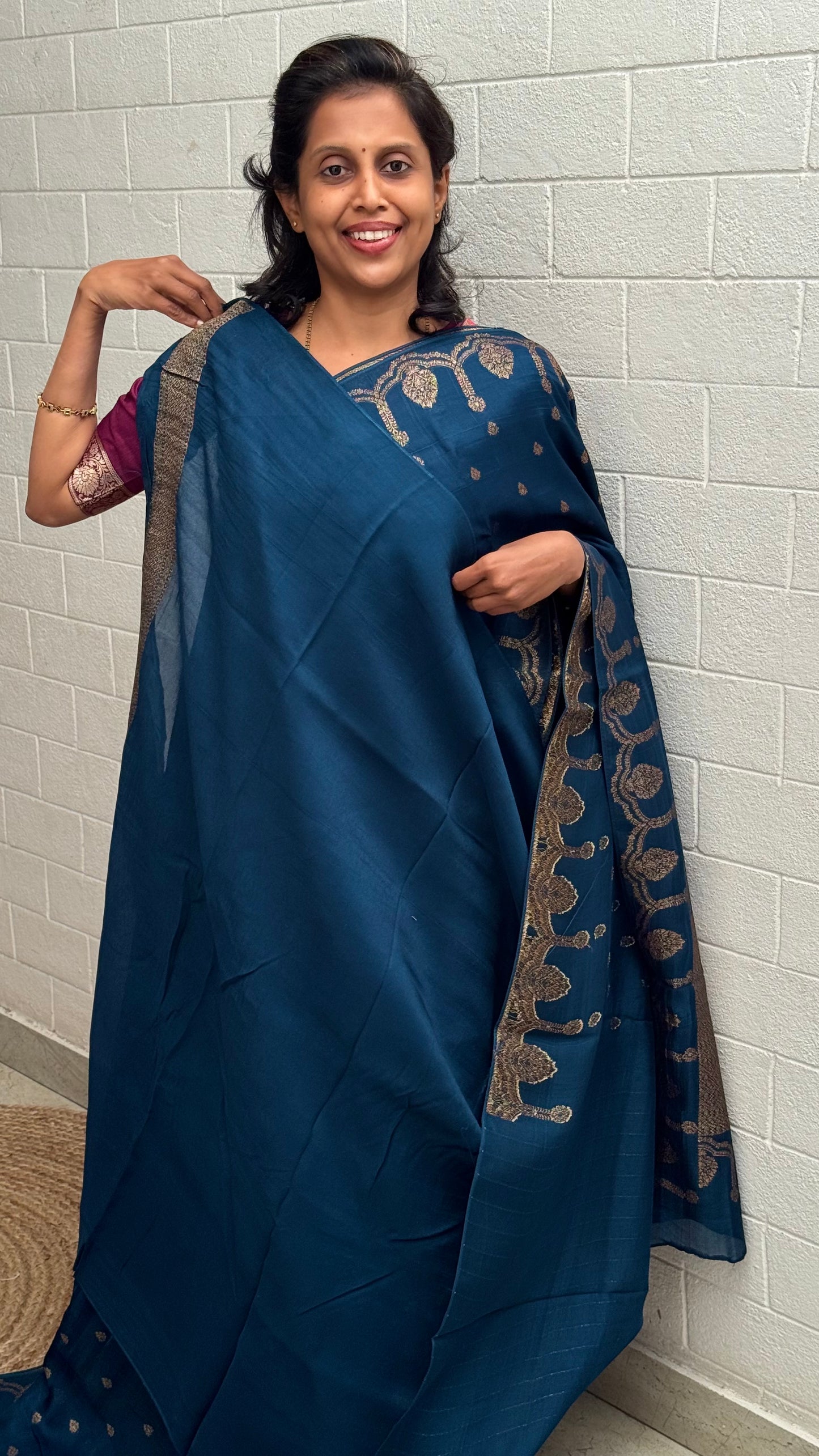 Moonga Tussar Antique Saree