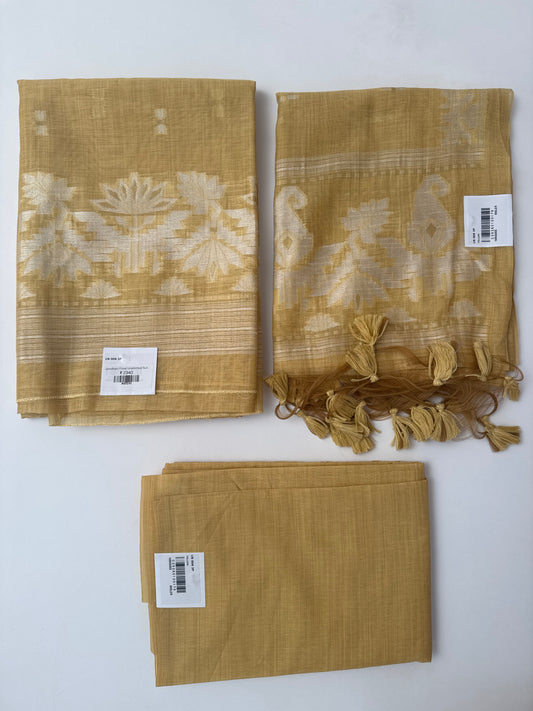 Jamdhani Floral Unstiched Suit