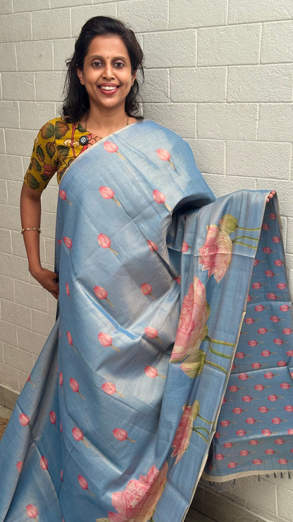 Linen Tissue Saree