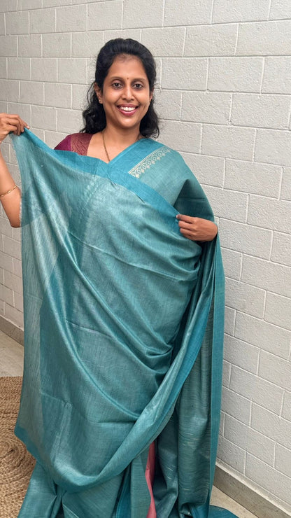 Tussar Line Silver