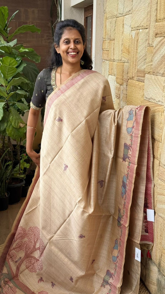 Blended Tussar Pichwai