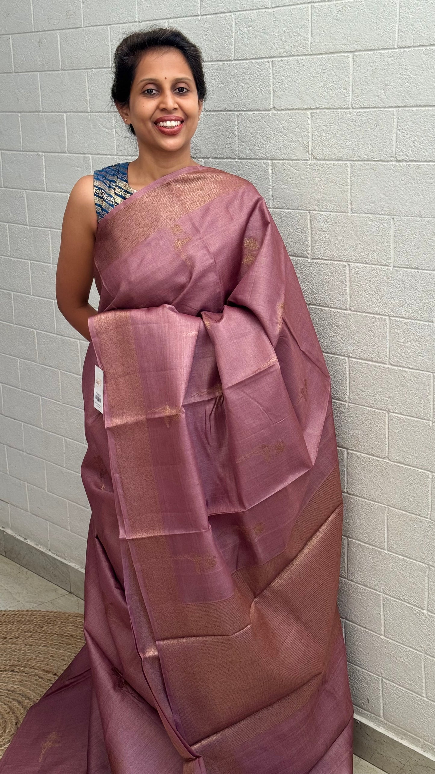 Pure Staple Tussar Saree