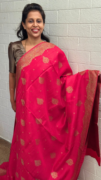 Organza Viscose Antique saree