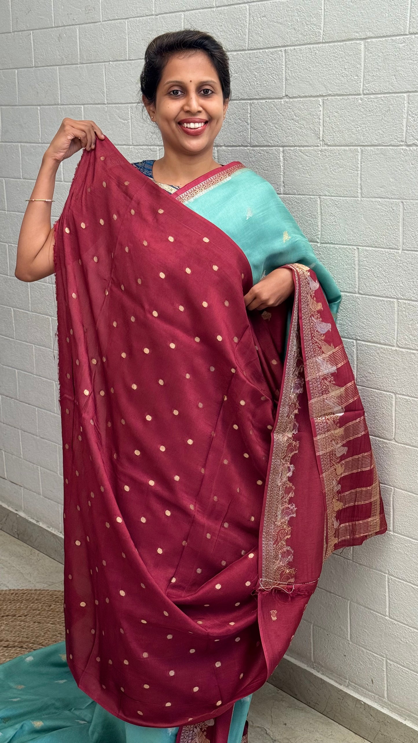 Viscose Bird Border Saree