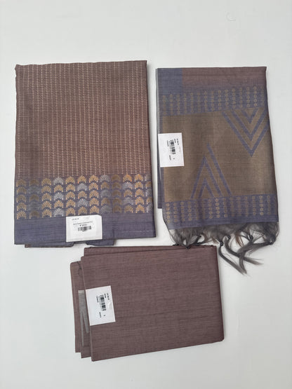 Semi Tussar Unstitched Suit