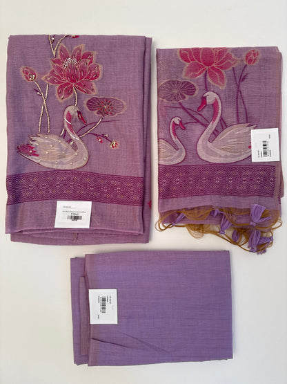 Jamdhani Swan Unstitched Suit
