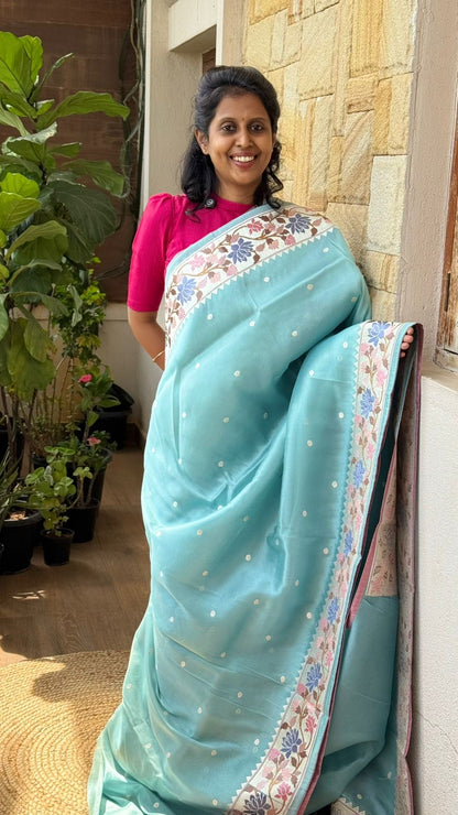 Tissue Floral Embroidered