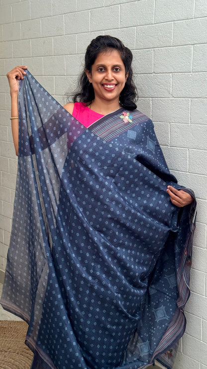 Chanderi Floral Knot