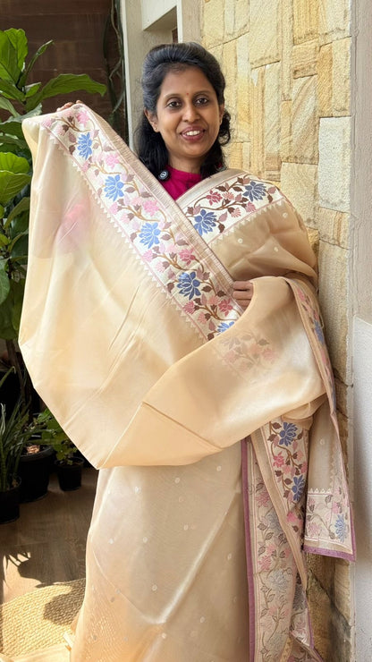 Tissue Floral Embroidered