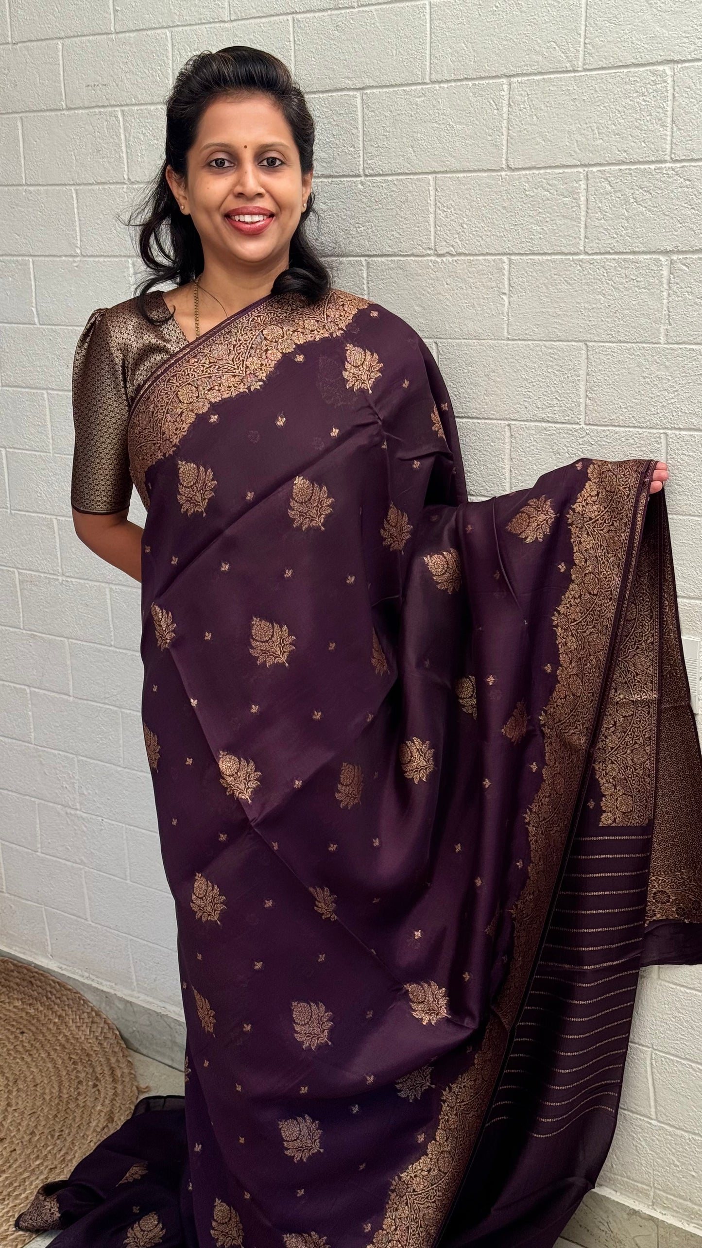 Organza Viscose Antique saree