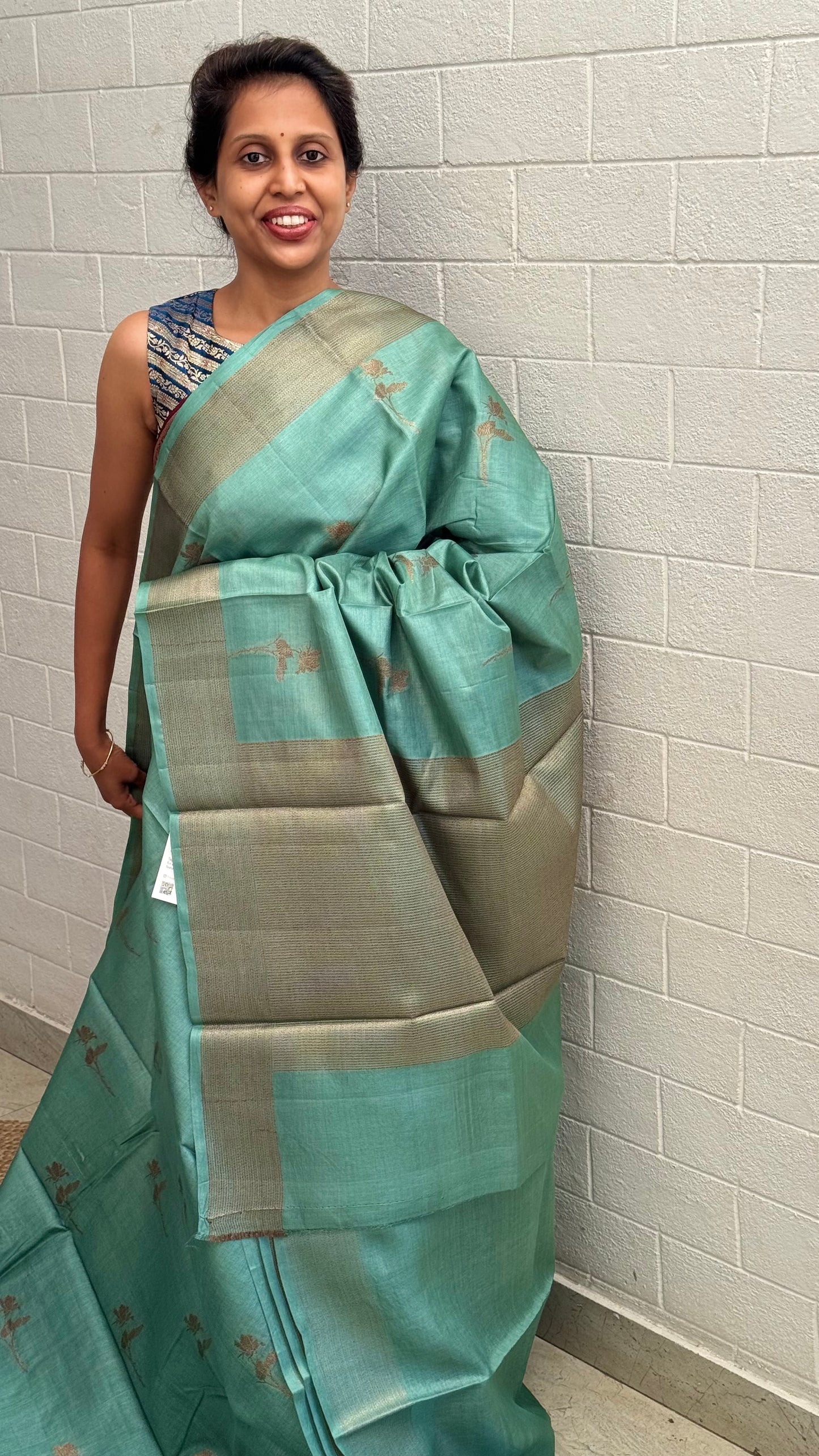 Pure Staple Tussar Saree