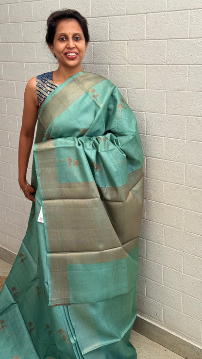 Pure Staple Tussar Saree