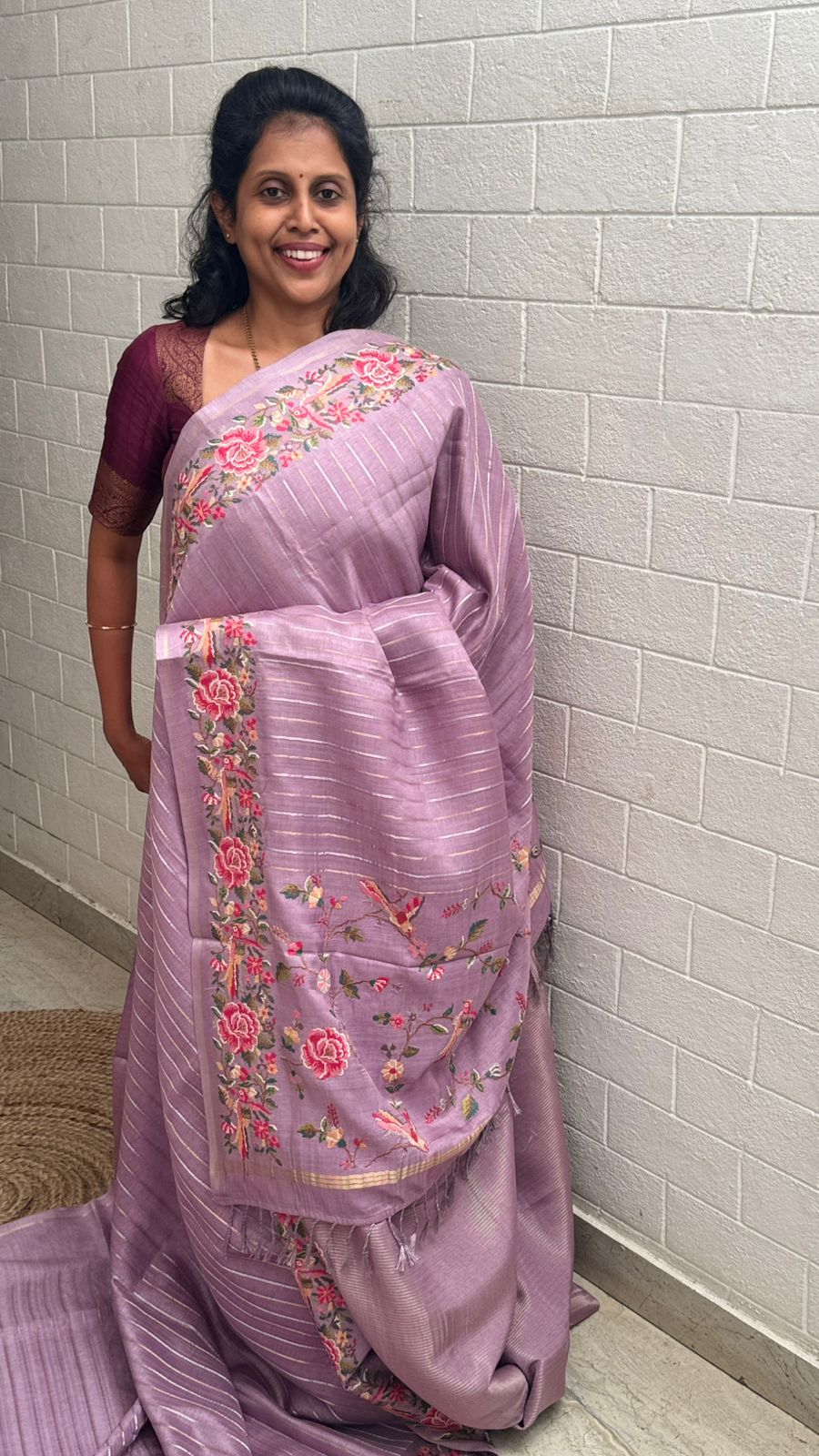Blended Tussar Line Cross Stitch