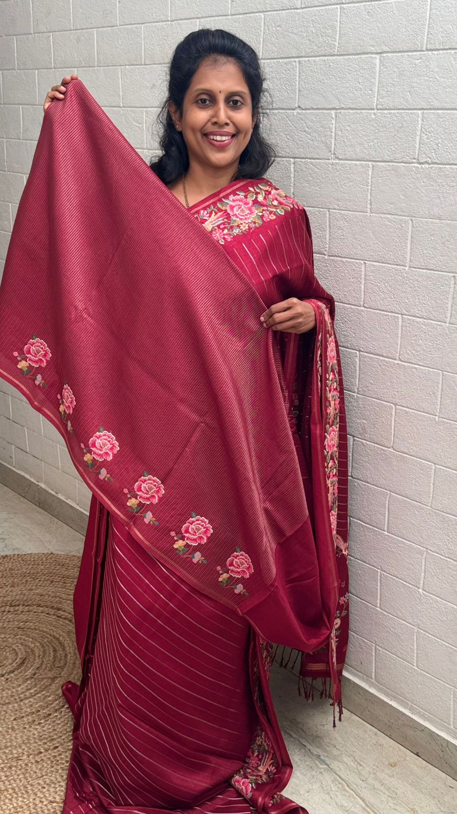 Blended Tussar Line Cross Stitch
