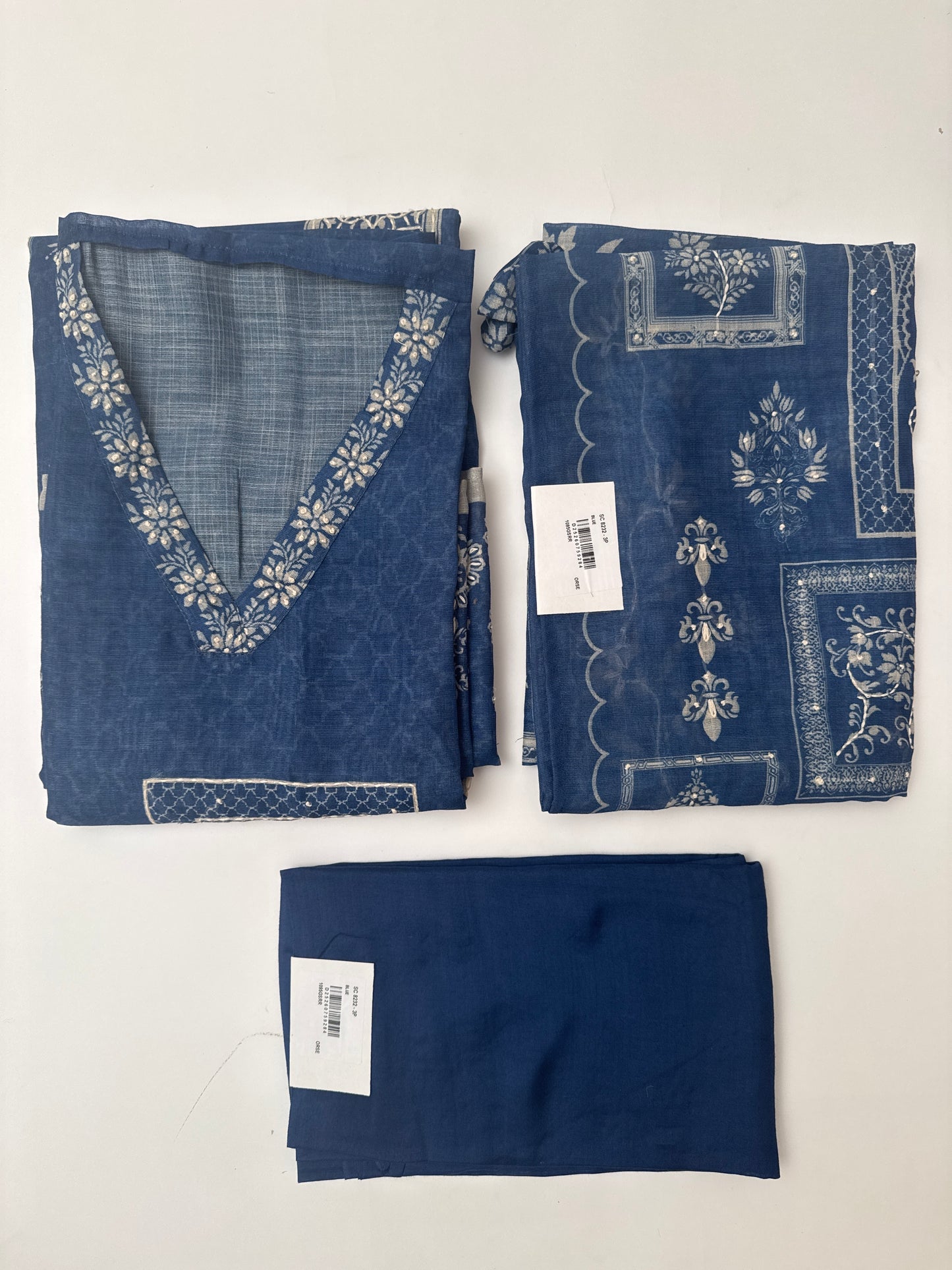 Linen Kantha Unsticthed Suit