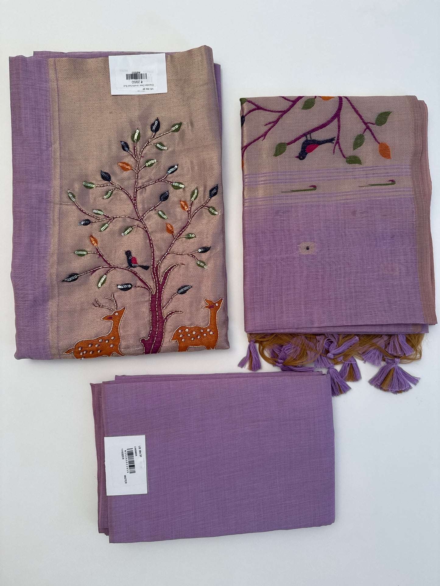 Chanderi Deer Unstitched Suit