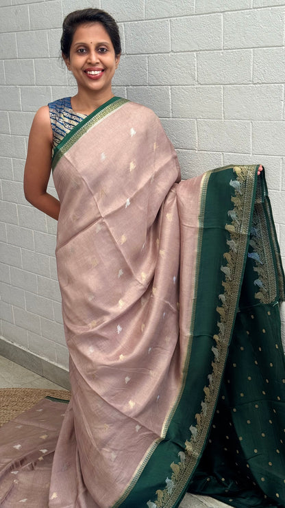 Viscose Bird Border Saree