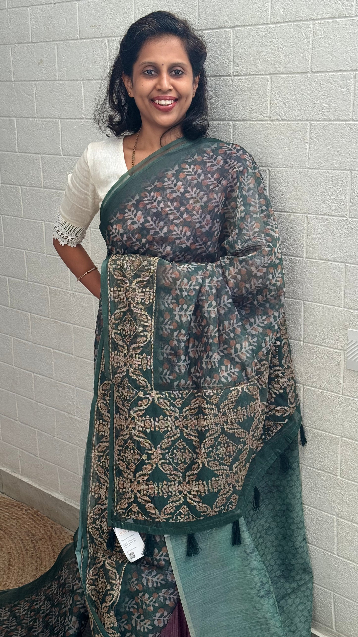 Organza Embroidery Saree