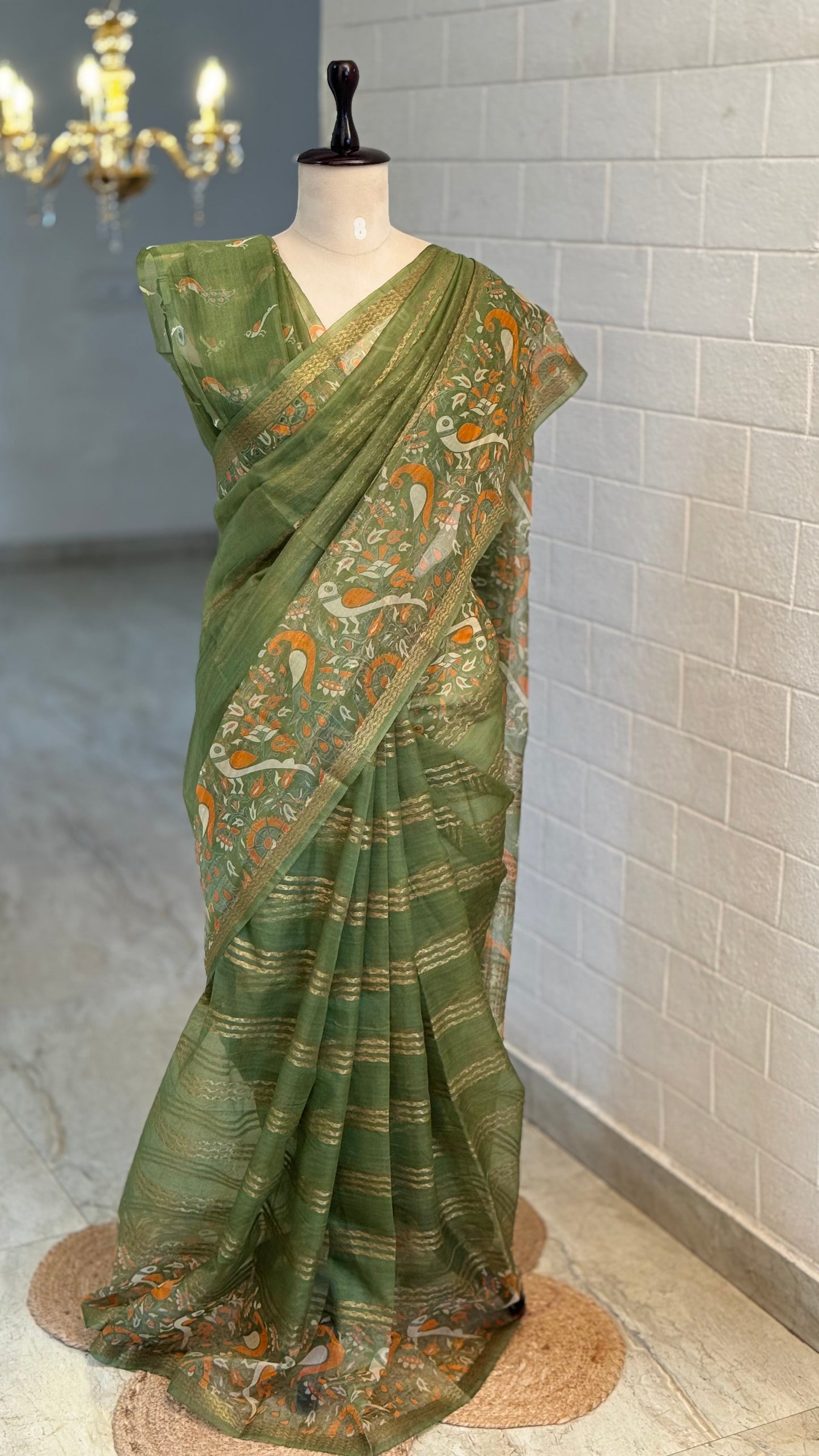 Organza Kalamkari Saree