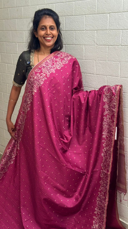 Semi Tussar Saree