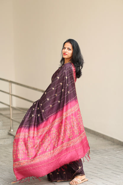 Srinithi Chanderi Print