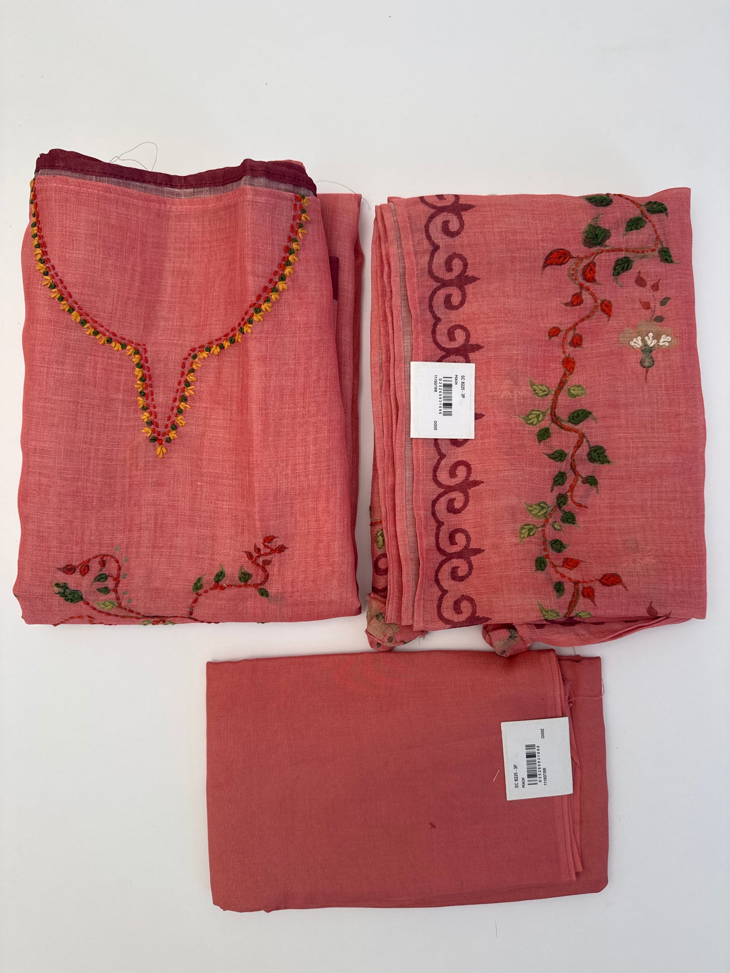 Linen Kantha Unstitched Suit
