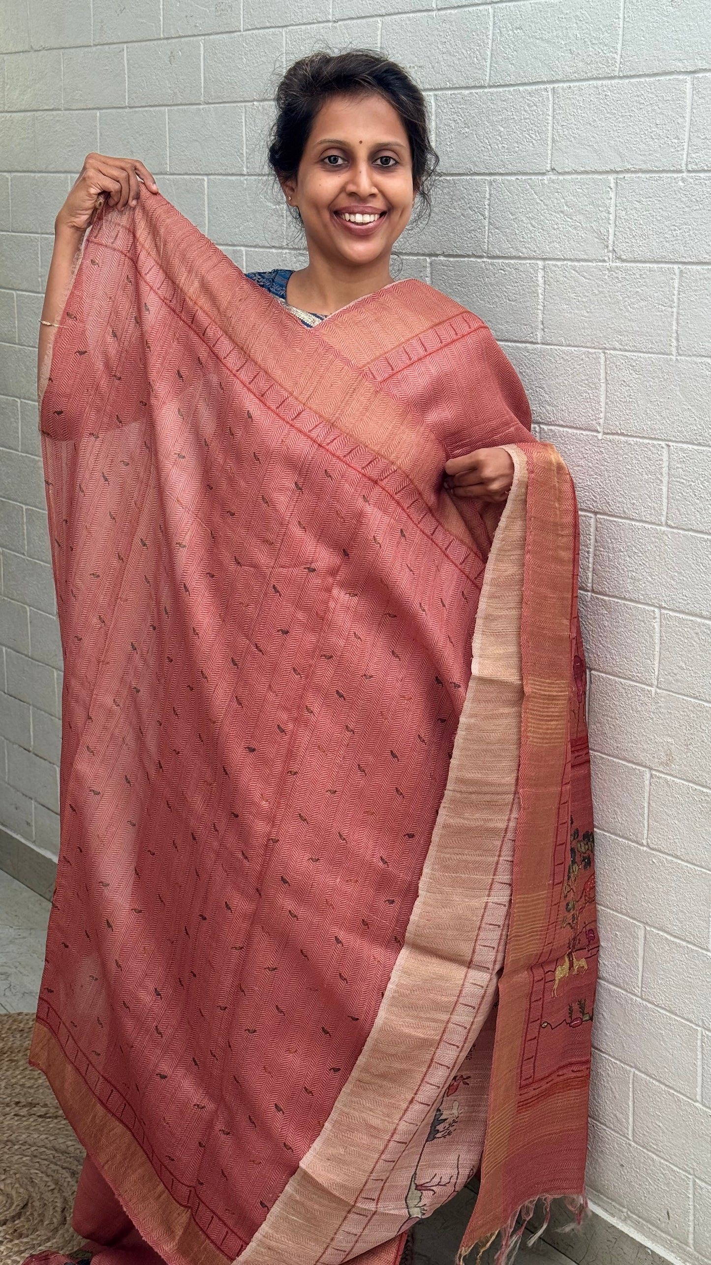 Pure Tussar Paithani Border Saree