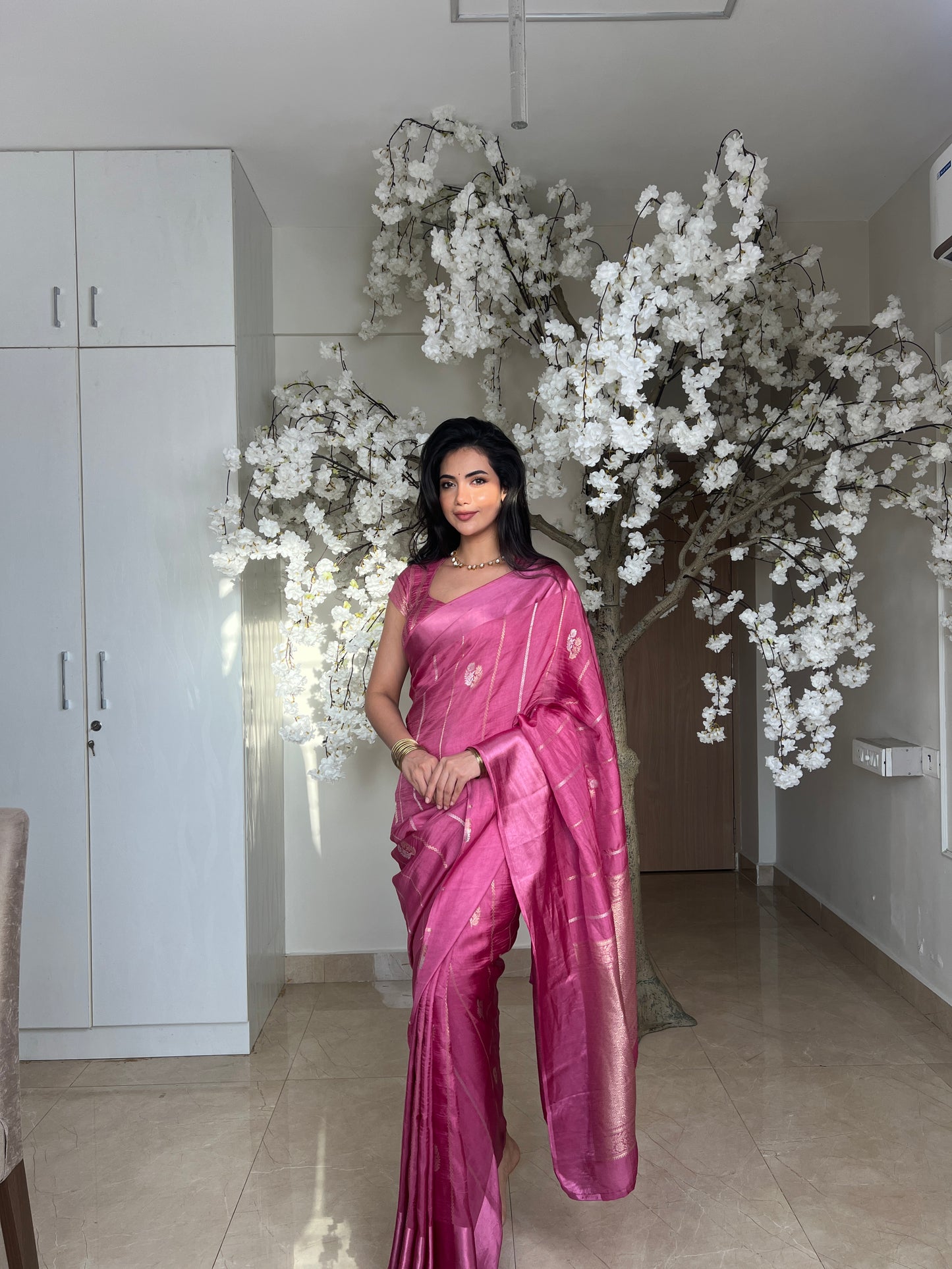 Malini Khatan Pink Saree