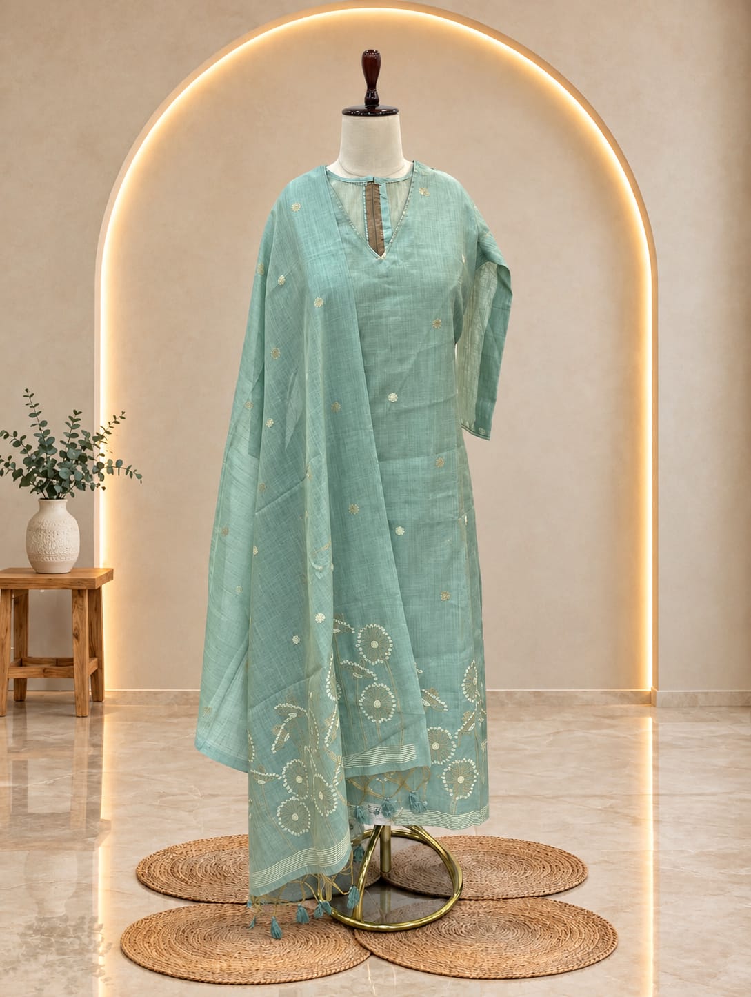 Jamdhani Floral Ready to Wear Suit