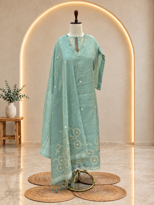 Jamdhani Floral Ready to Wear Suit