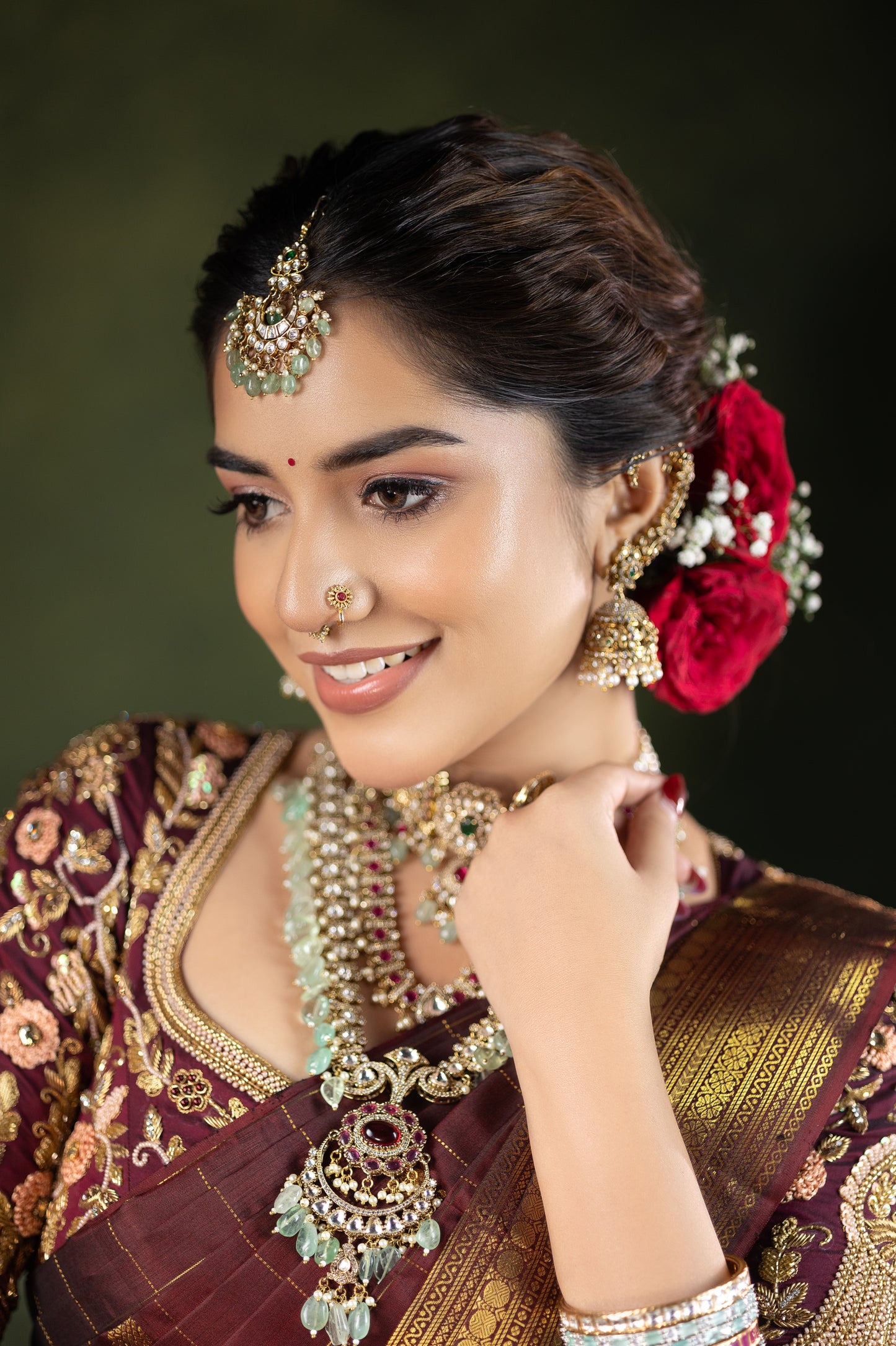 Reddish Brown Pure Kanjivaram