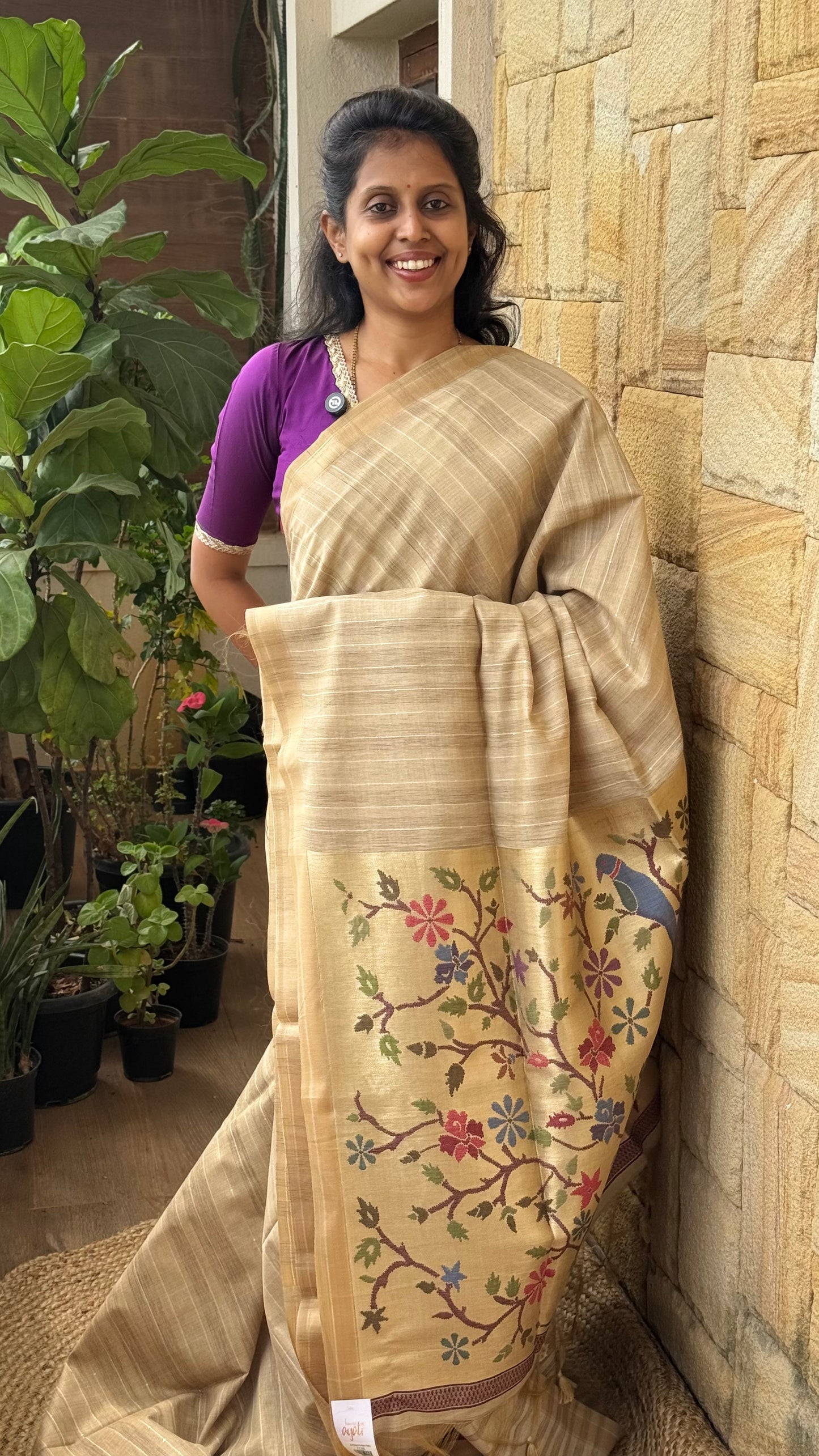 Jamdani Paithani Saree