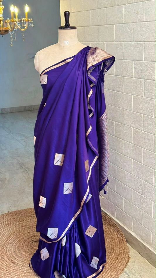 Pure Satin Banarasi Saree