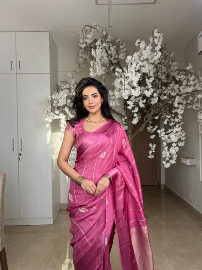 Malini Khatan Pink Saree