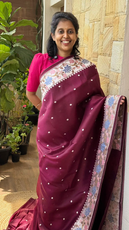 Tissue Floral Embroidered
