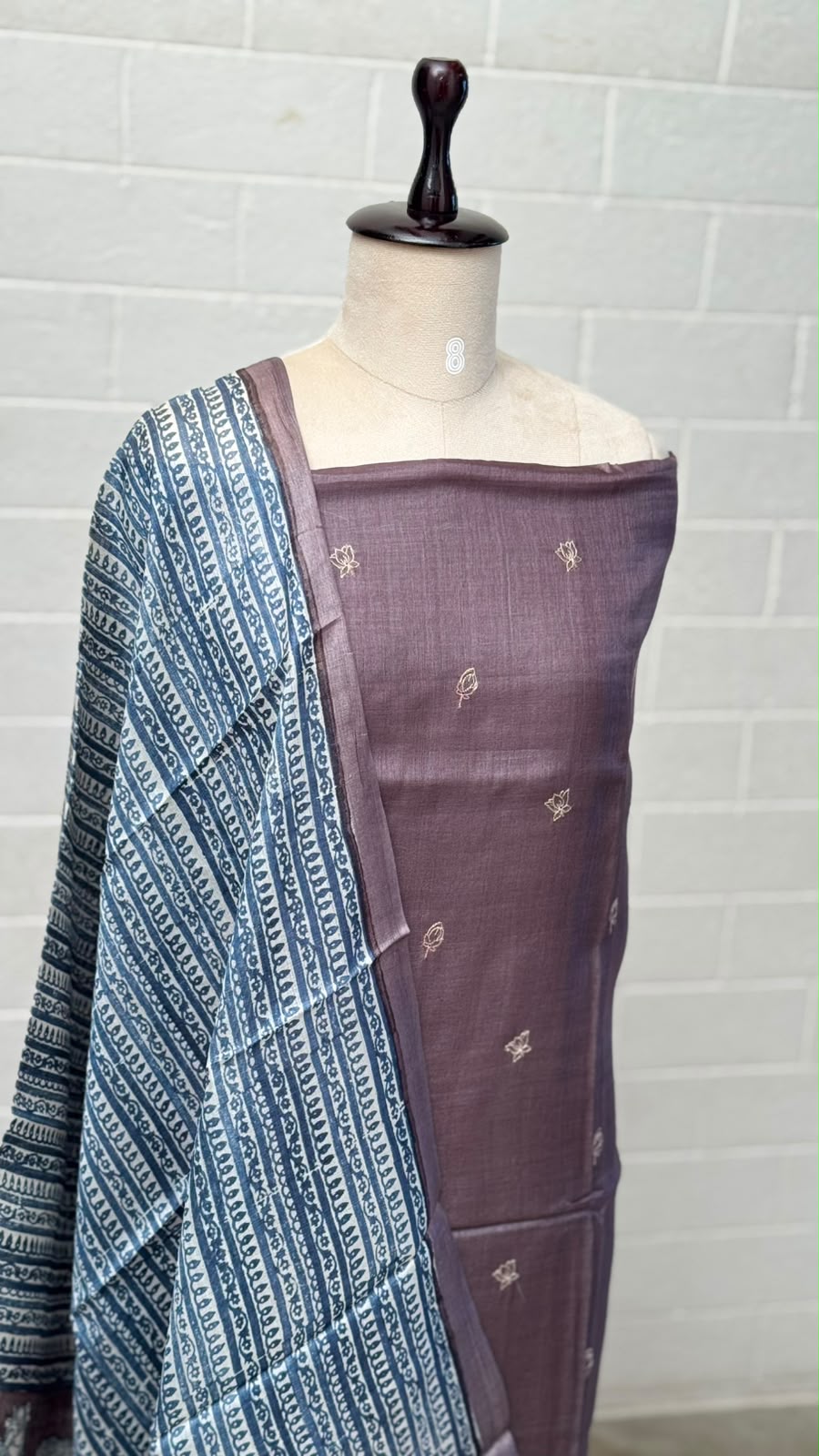 Tussar Silk Unstitched Suit