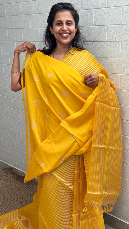 Pure Kora Banaras Saree