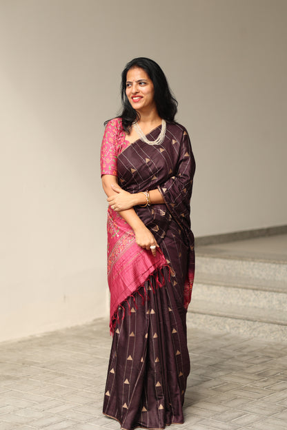 Srinithi Chanderi Print