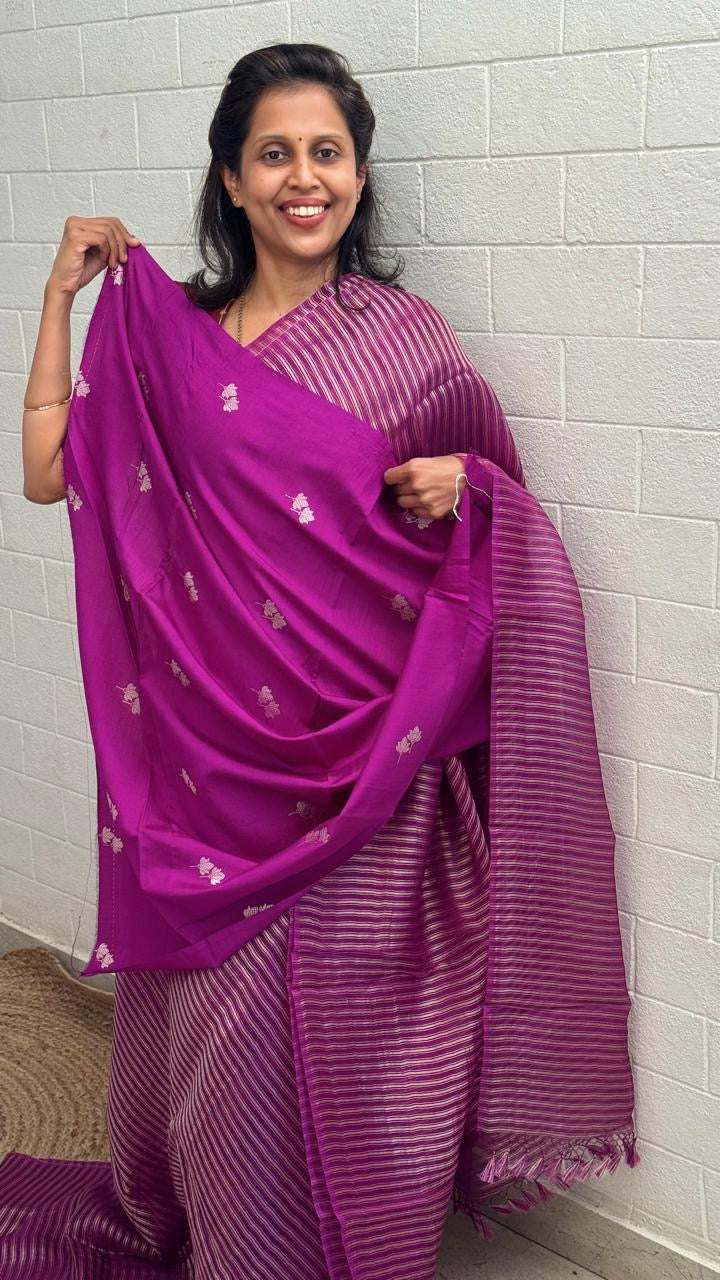 Pure Kora Banaras Saree