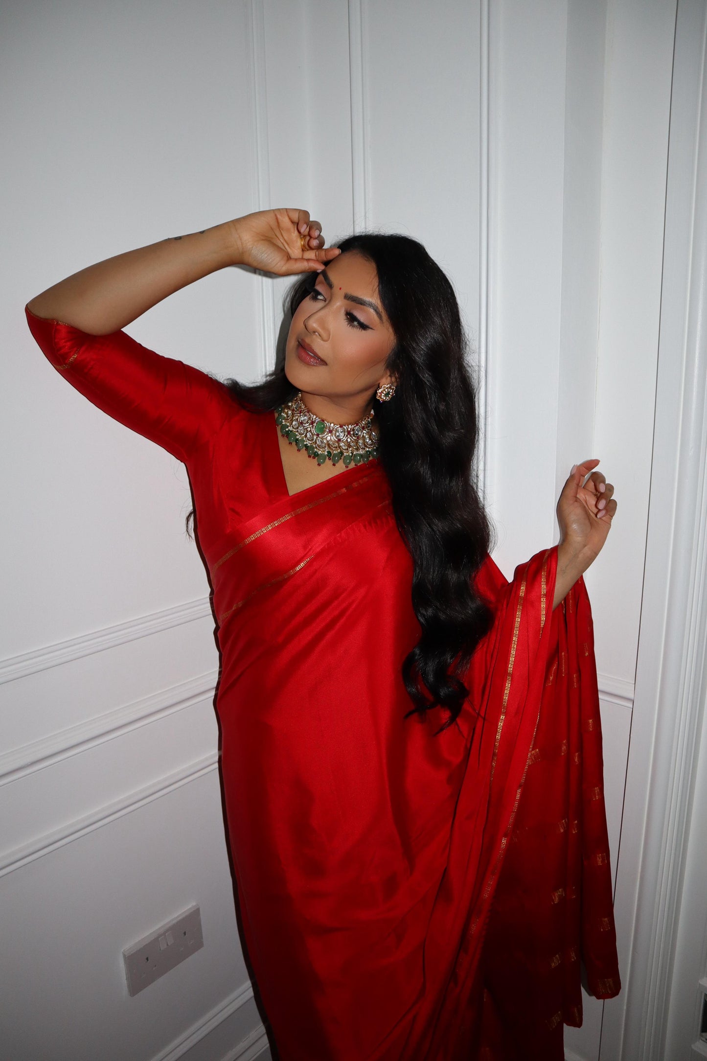 Vithya Red Mysore Silk