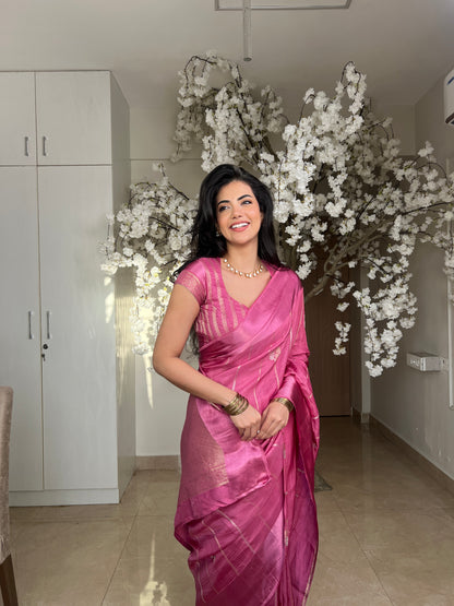 Malini Khatan Pink Saree