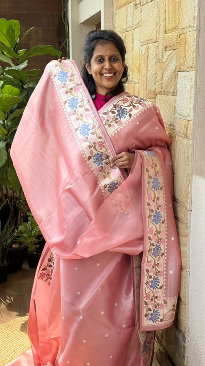 Tissue Floral Embroidered