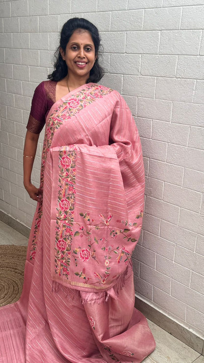Blended Tussar Line Cross Stitch