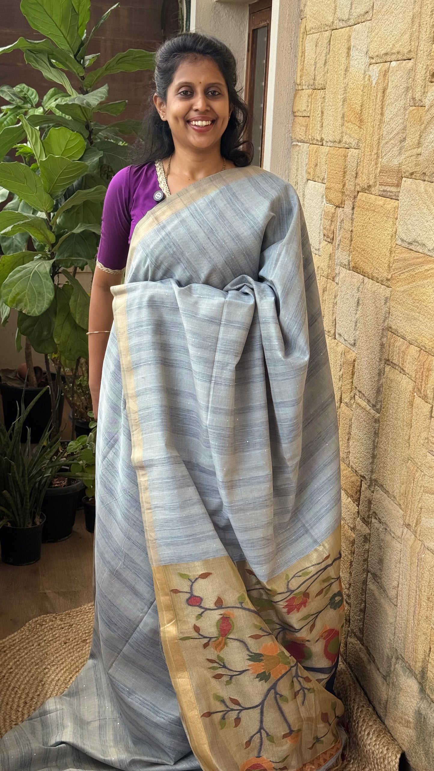 Jamdani Paithani Saree