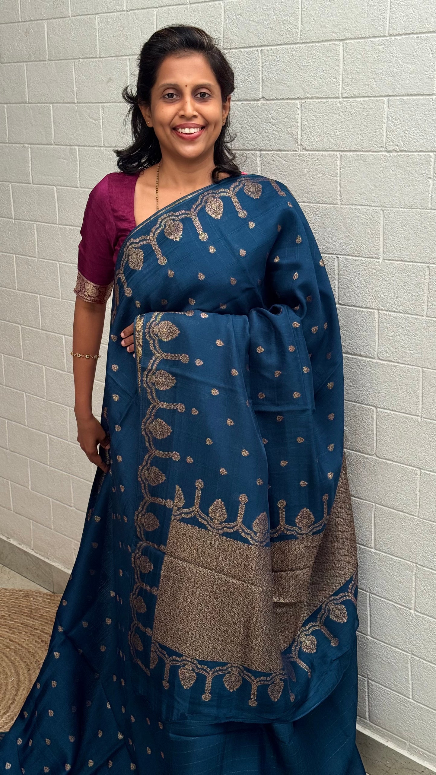 Moonga Tussar Antique Saree