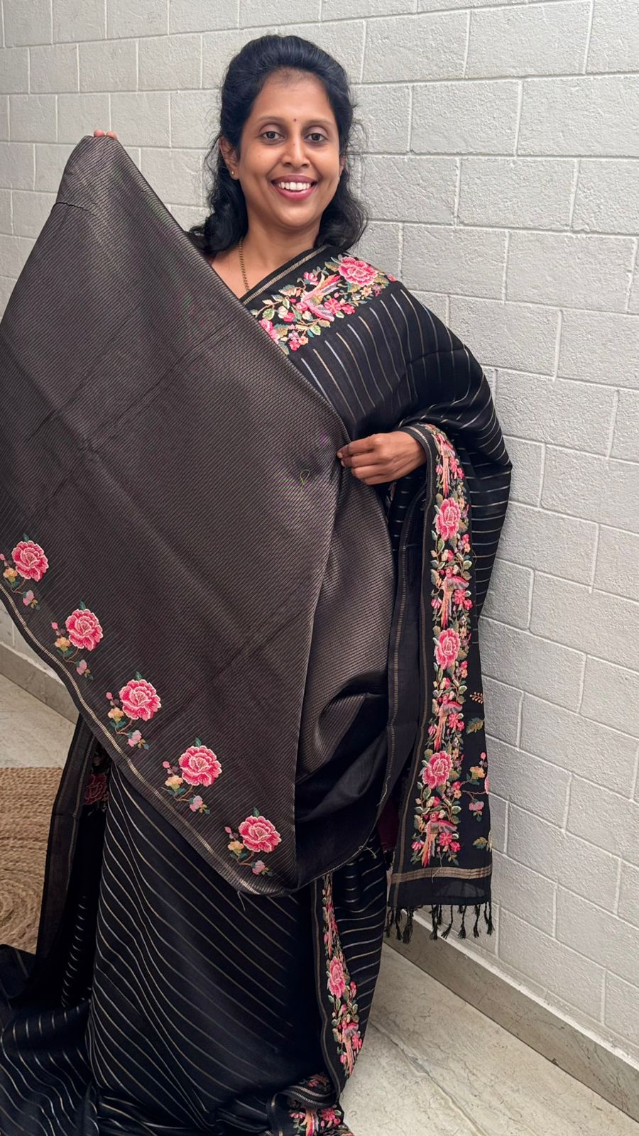 Blended Tussar Line Cross Stitch