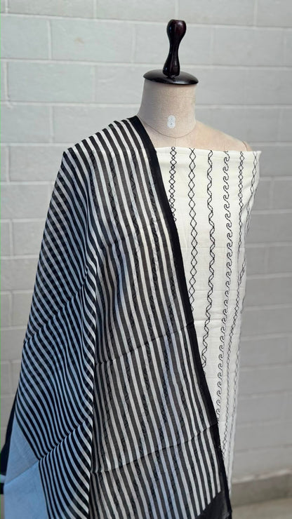 Mul Silk Unstitched Suit