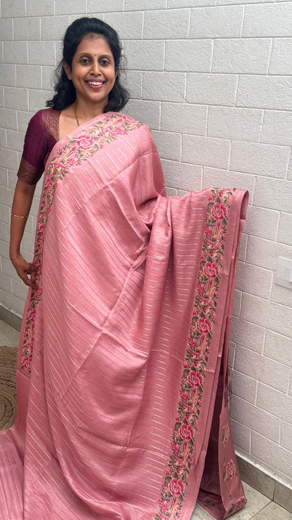 Blended Tussar Line Cross Stitch
