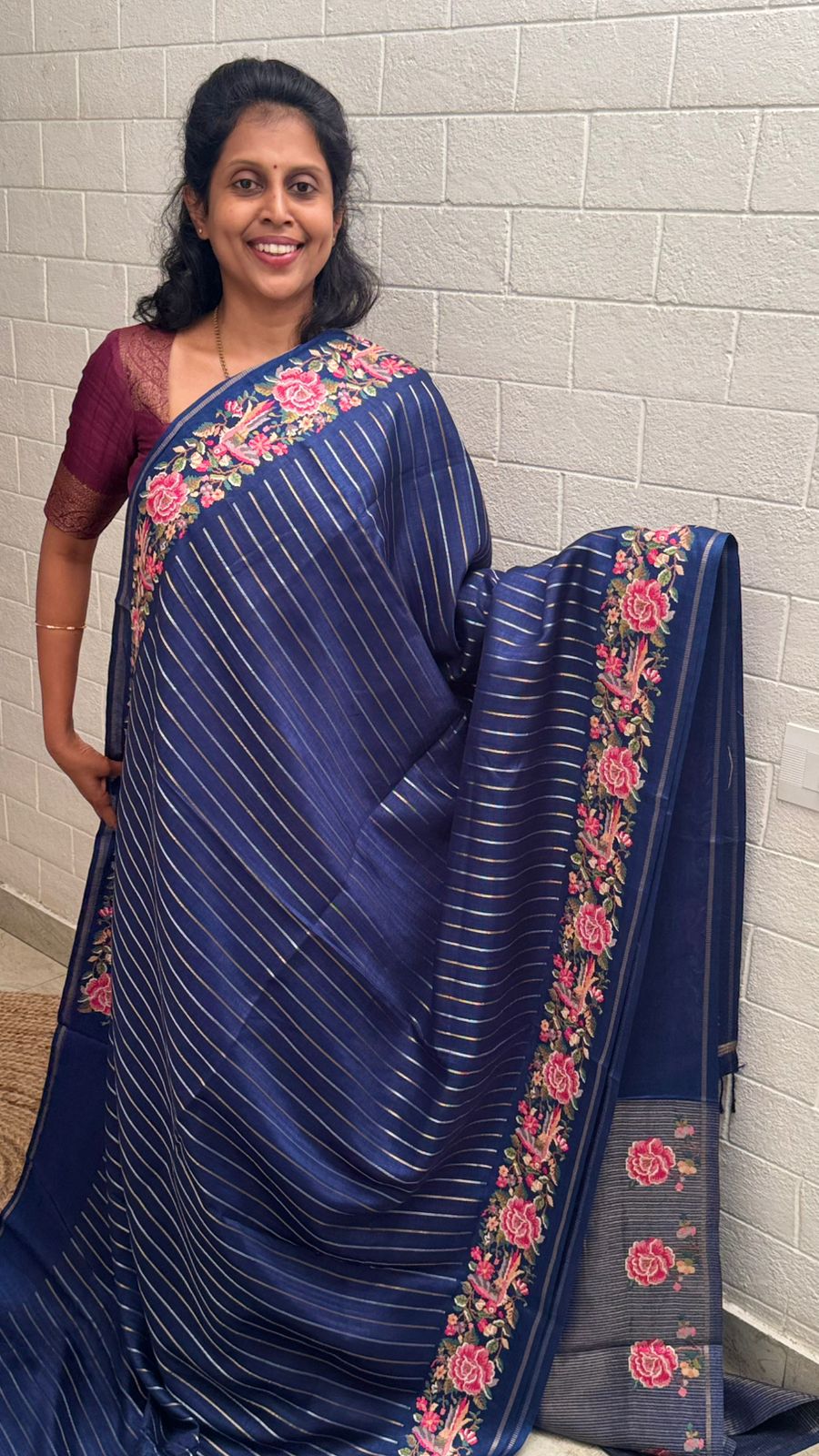 Blended Tussar Line Cross Stitch